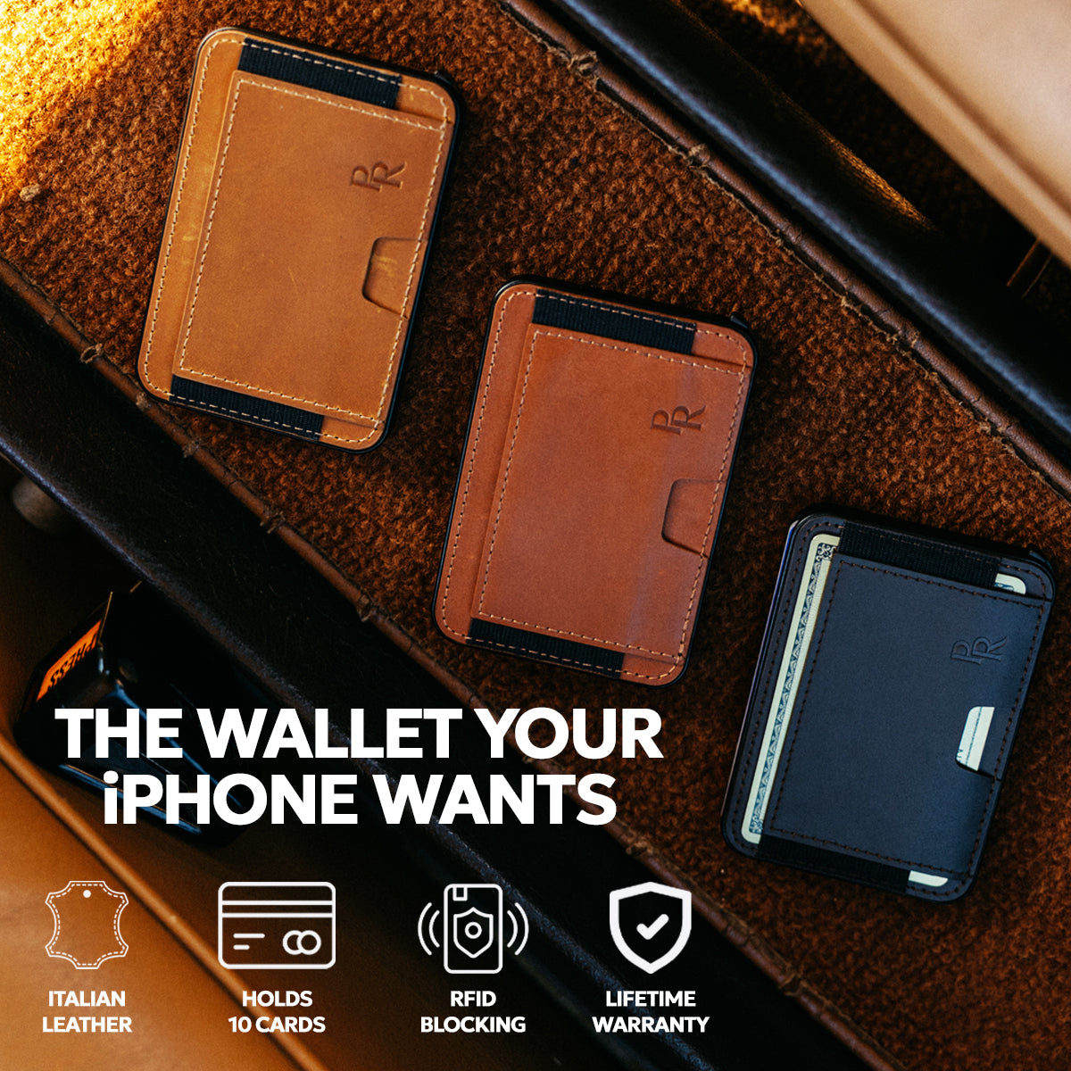 Winslow Cardholder | Magsafe® Compatible - Saddle