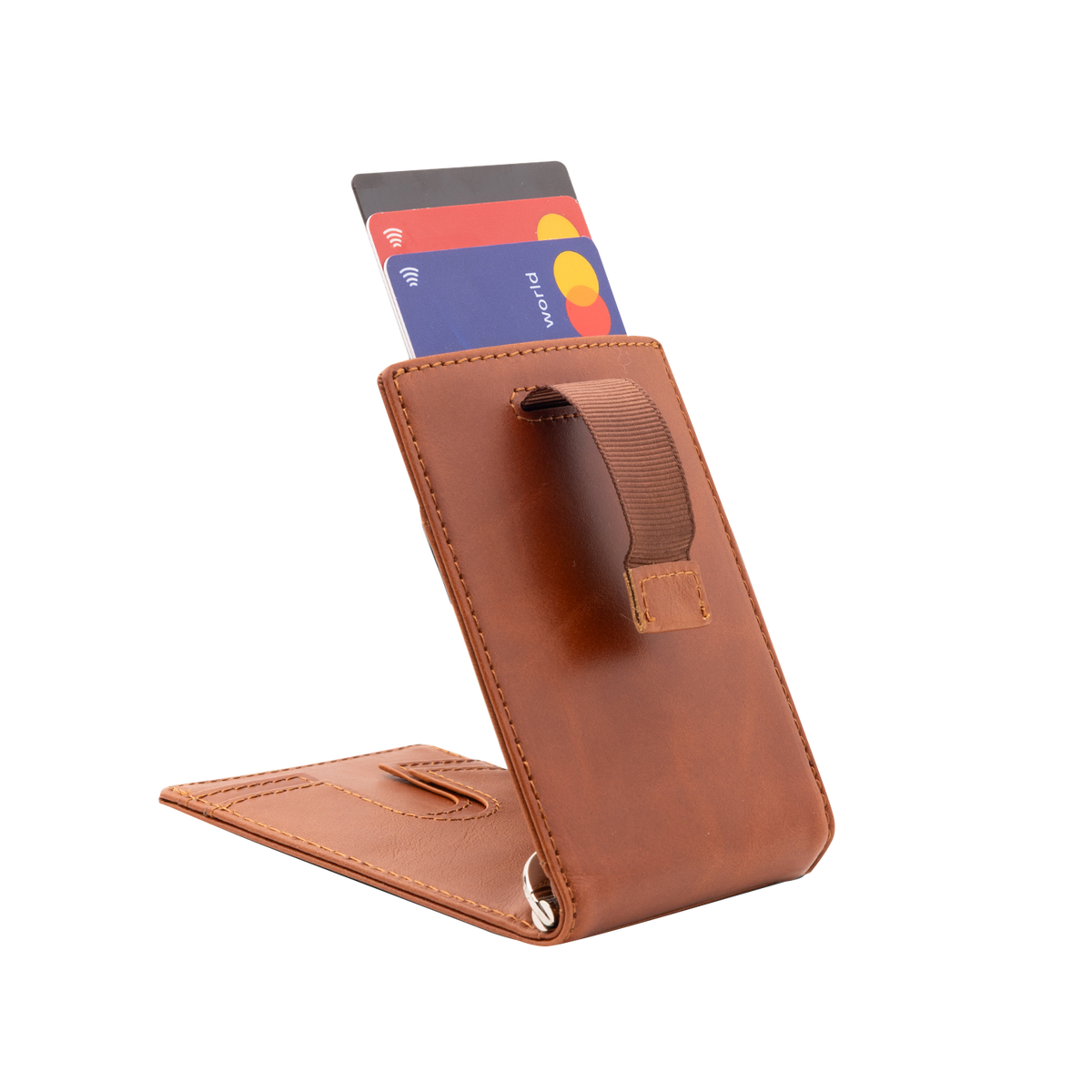 Langford Money Clip Wallet - Tan Brown